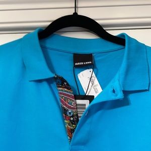 Jared Lang Stretch Knit Polo Shirt
